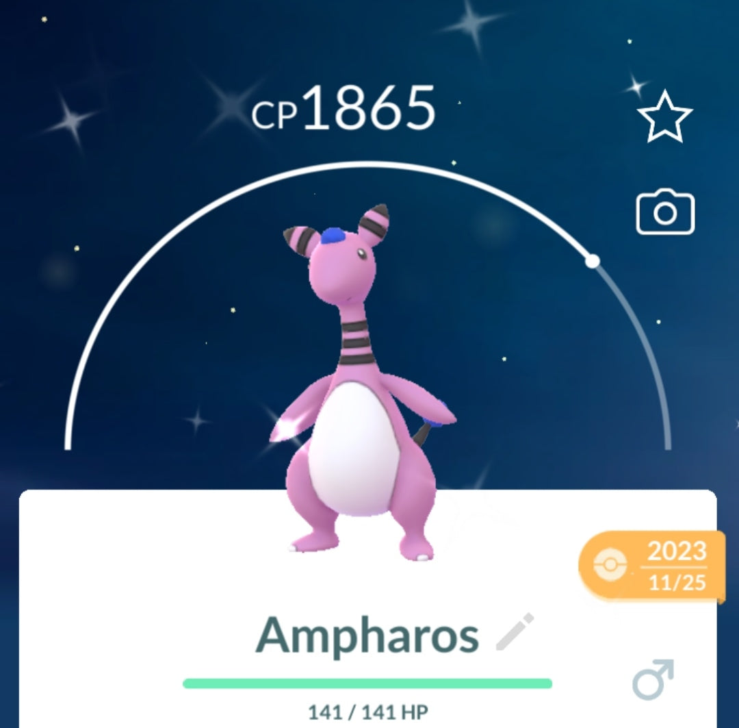 Shiny Ampharos Pokemon Trade Go