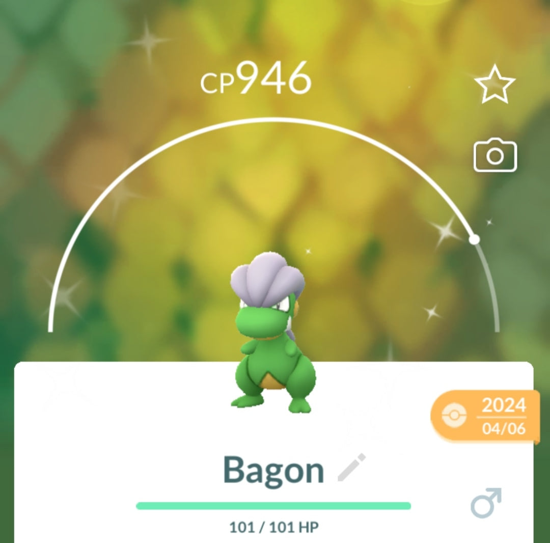 Shiny Bagon Pokemon Trade Go