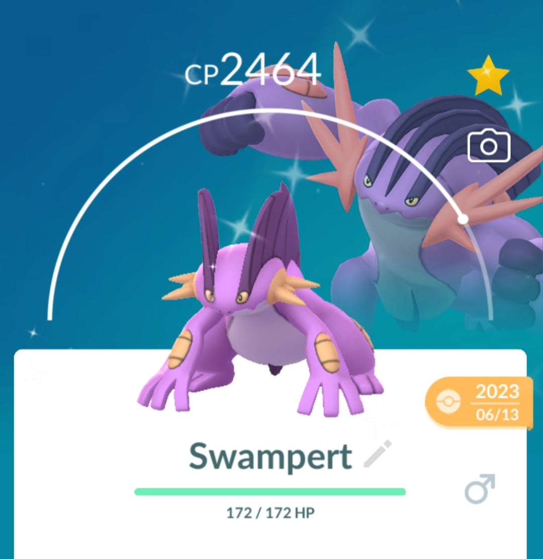 Shiny Swampert Pokemon Go Trade