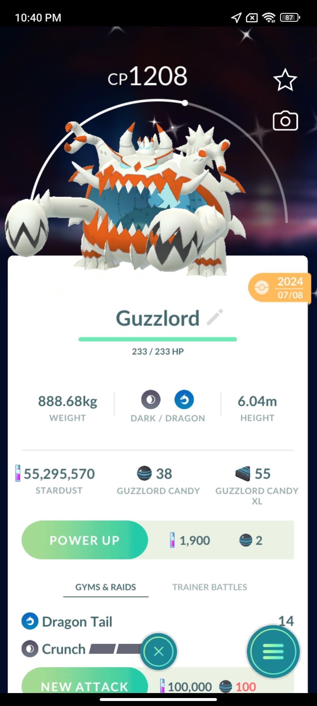 Shiny Guzzlord Pokemon Go Trade