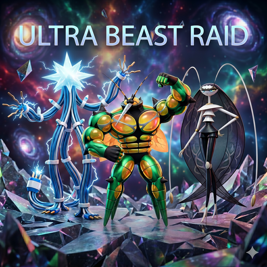 Ultra Beast Raid Service: Xurkitree, Buzzwole & Pheromosa