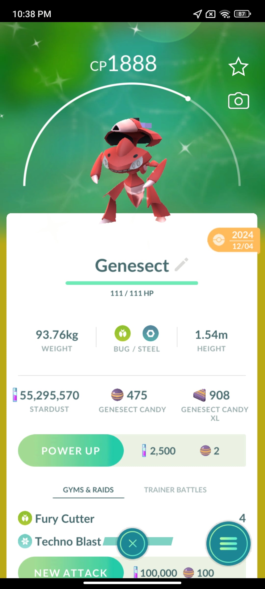 Shiny Genesect Pokemon Go Trade